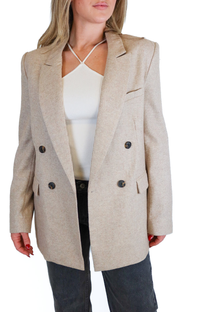 Rumored light brown blazer NWT (S)