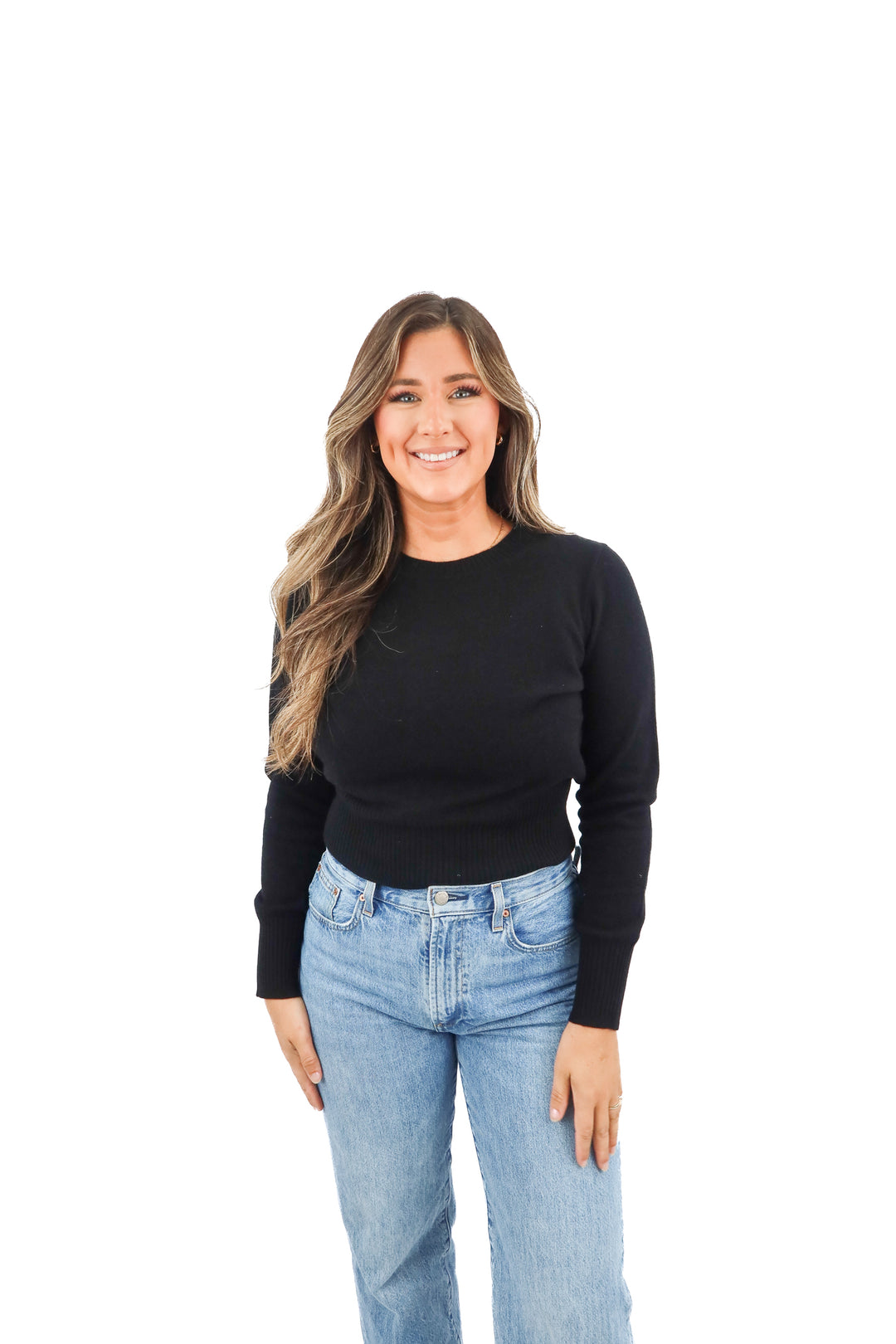 j. crew black cashmere sweater NWT (M)