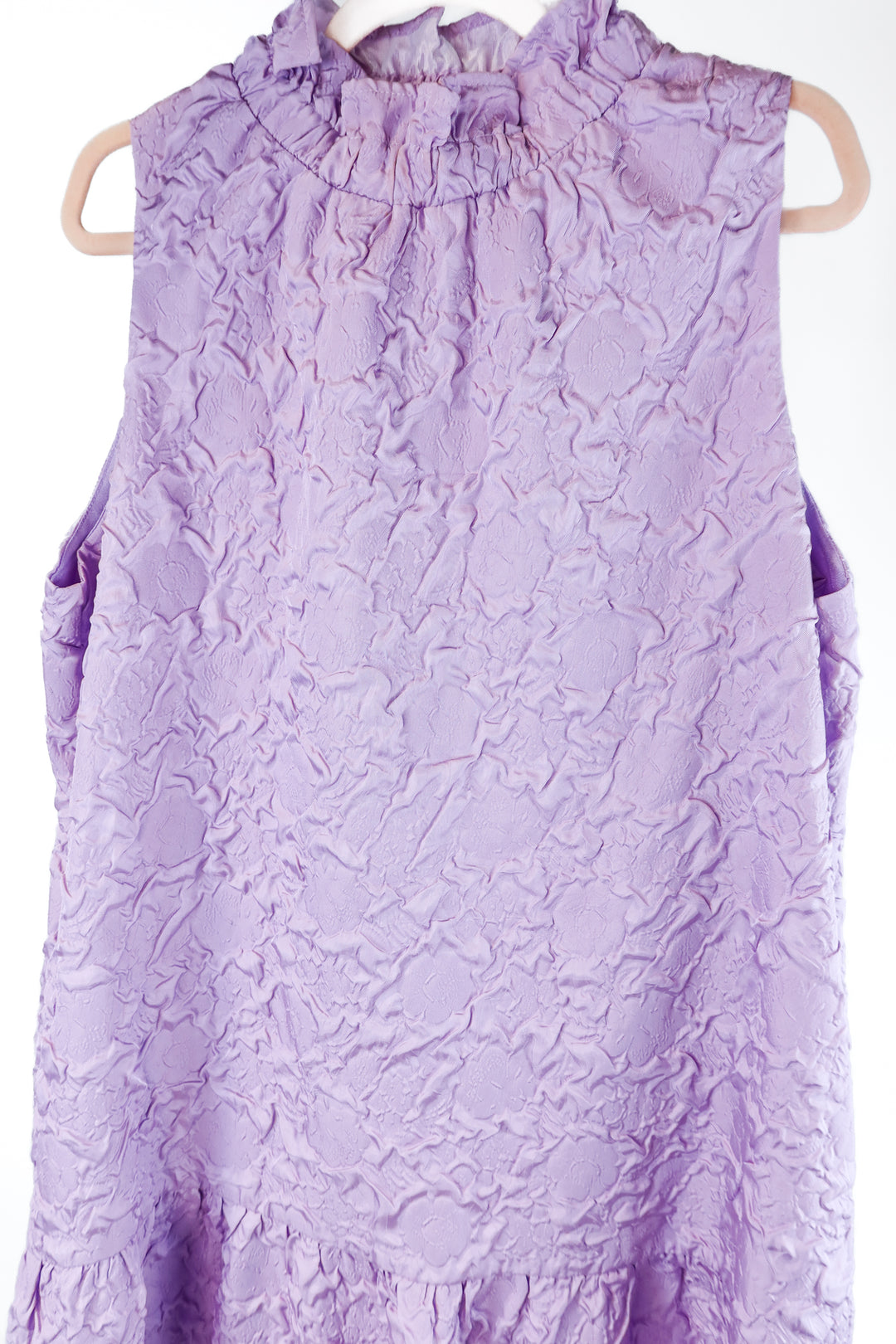 THML purple textured sleeveless dress (xl; retail $105)