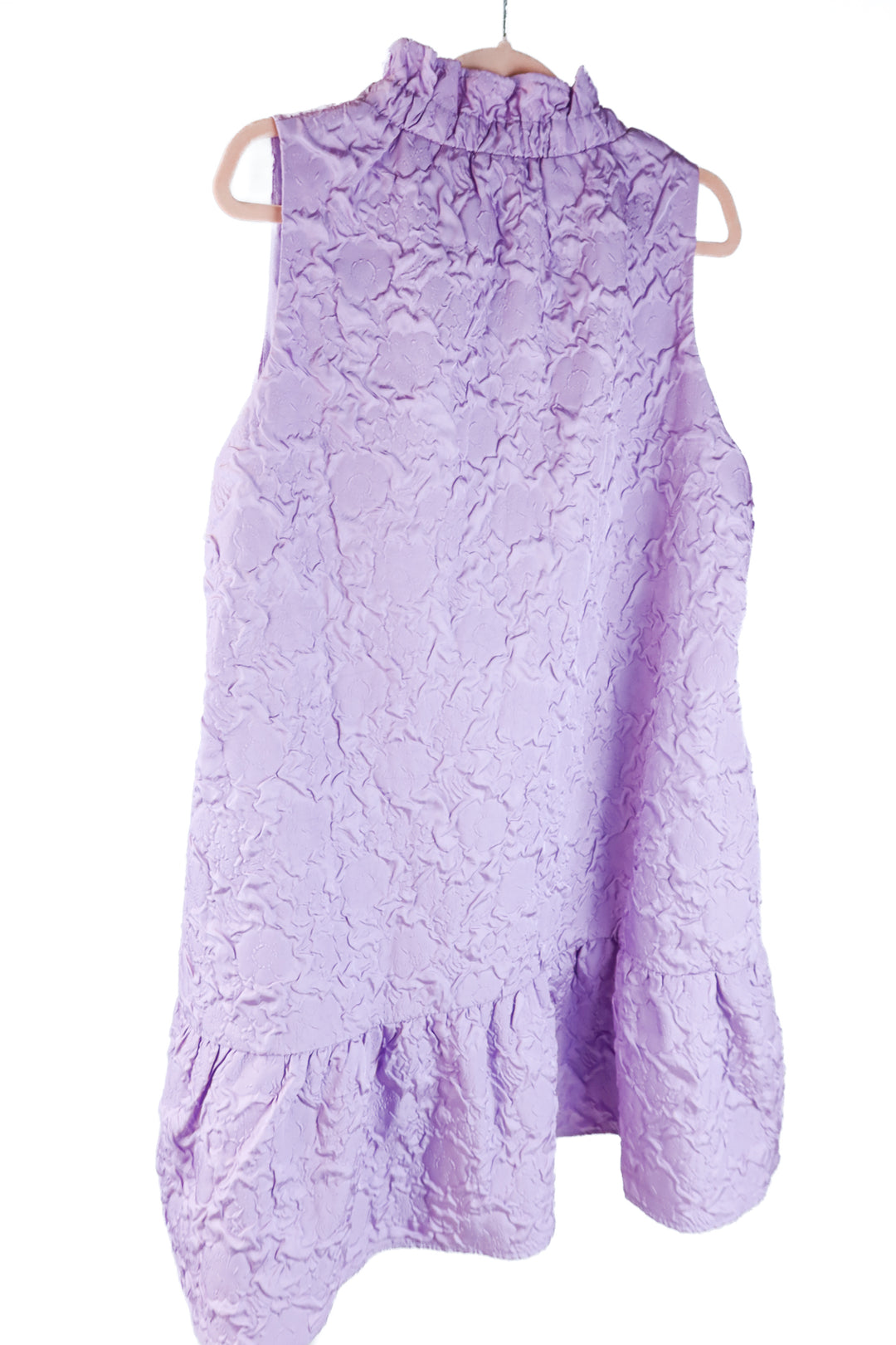THML purple textured sleeveless dress (xl; retail $105)