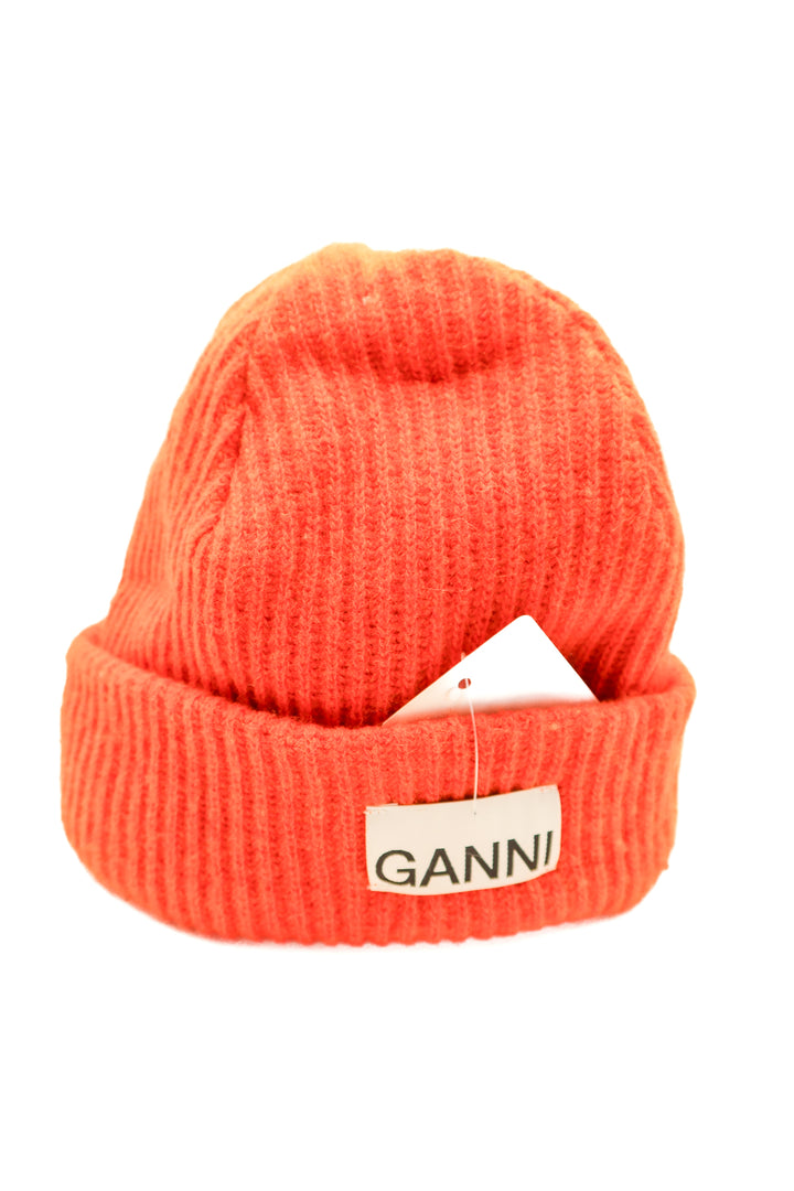 Ganni orange beanie (retail $138)