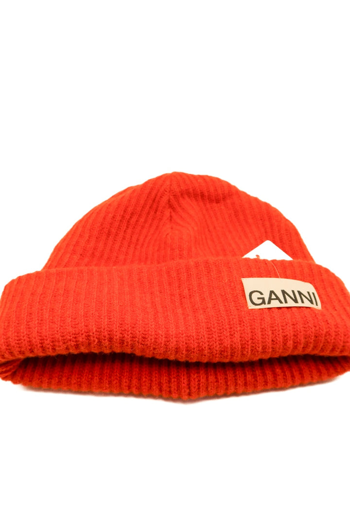Ganni orange beanie (retail $138)