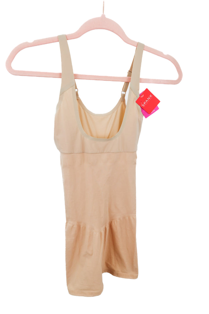 spanx nude "open bust full slip' NWT (s; retail $84)
