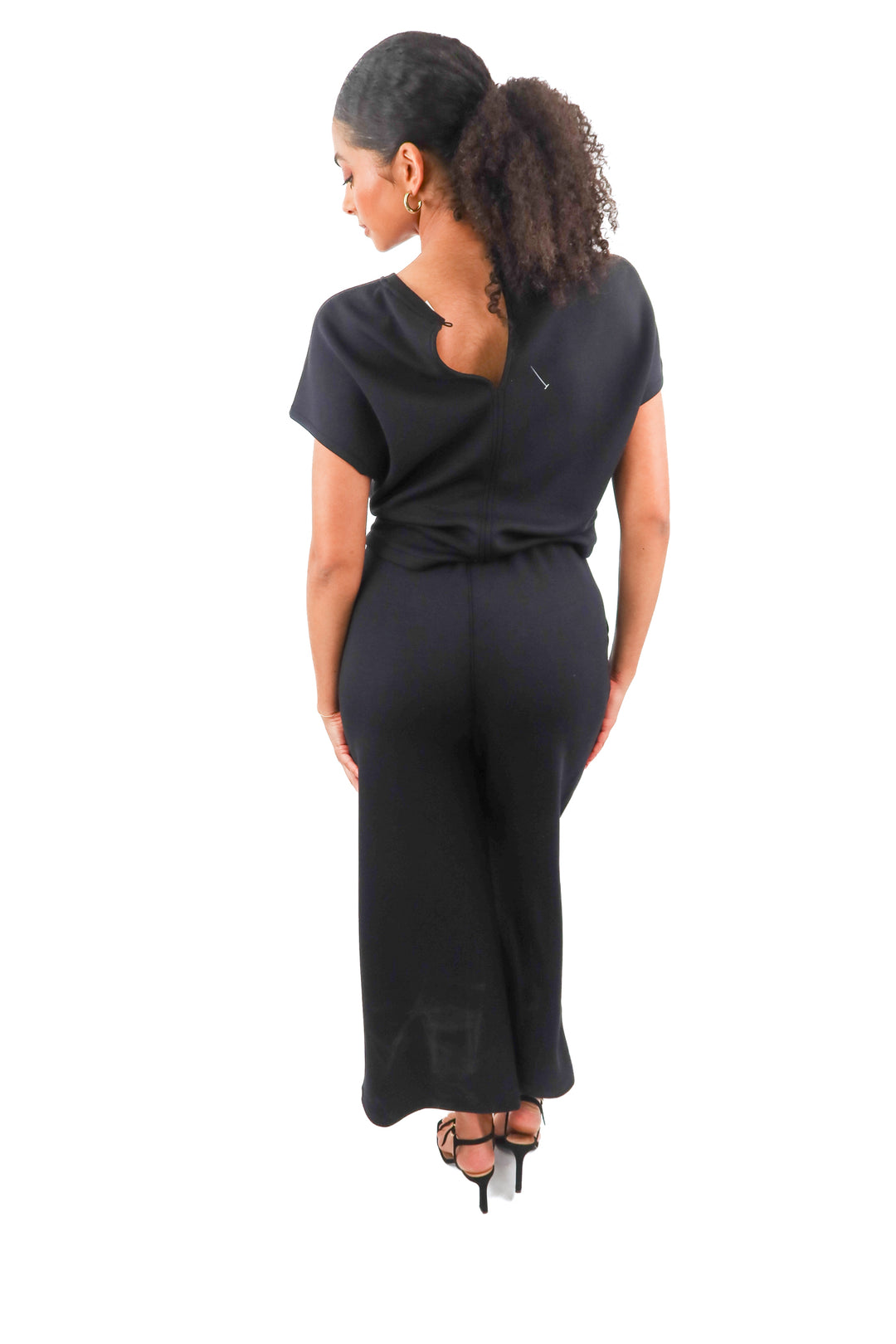 Spanx black tie waist jumpsuit NWT - NK (M; retail $148)