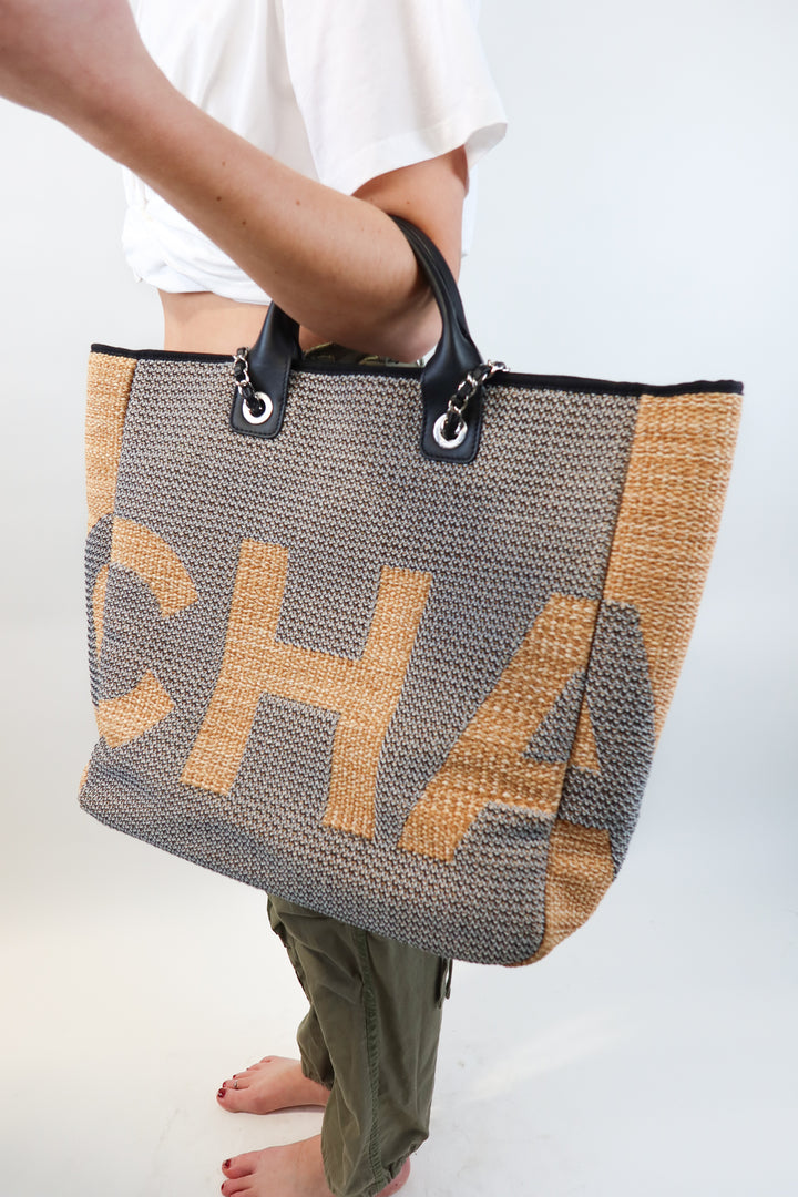 Chanel Deauville Canvas Tote (retail $3,800)