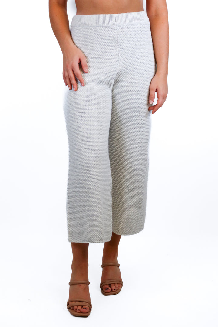 Free People smoked lavender waffle knit pant (S; retail $68)