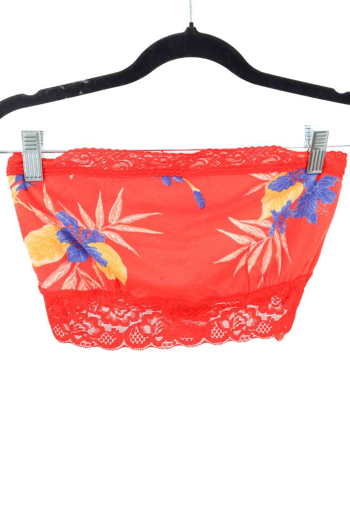 free people orange floral bandeau NWT (L; retail $28)
