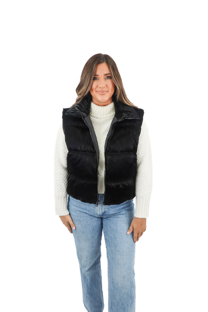 wild fable black metallic vest (xl)