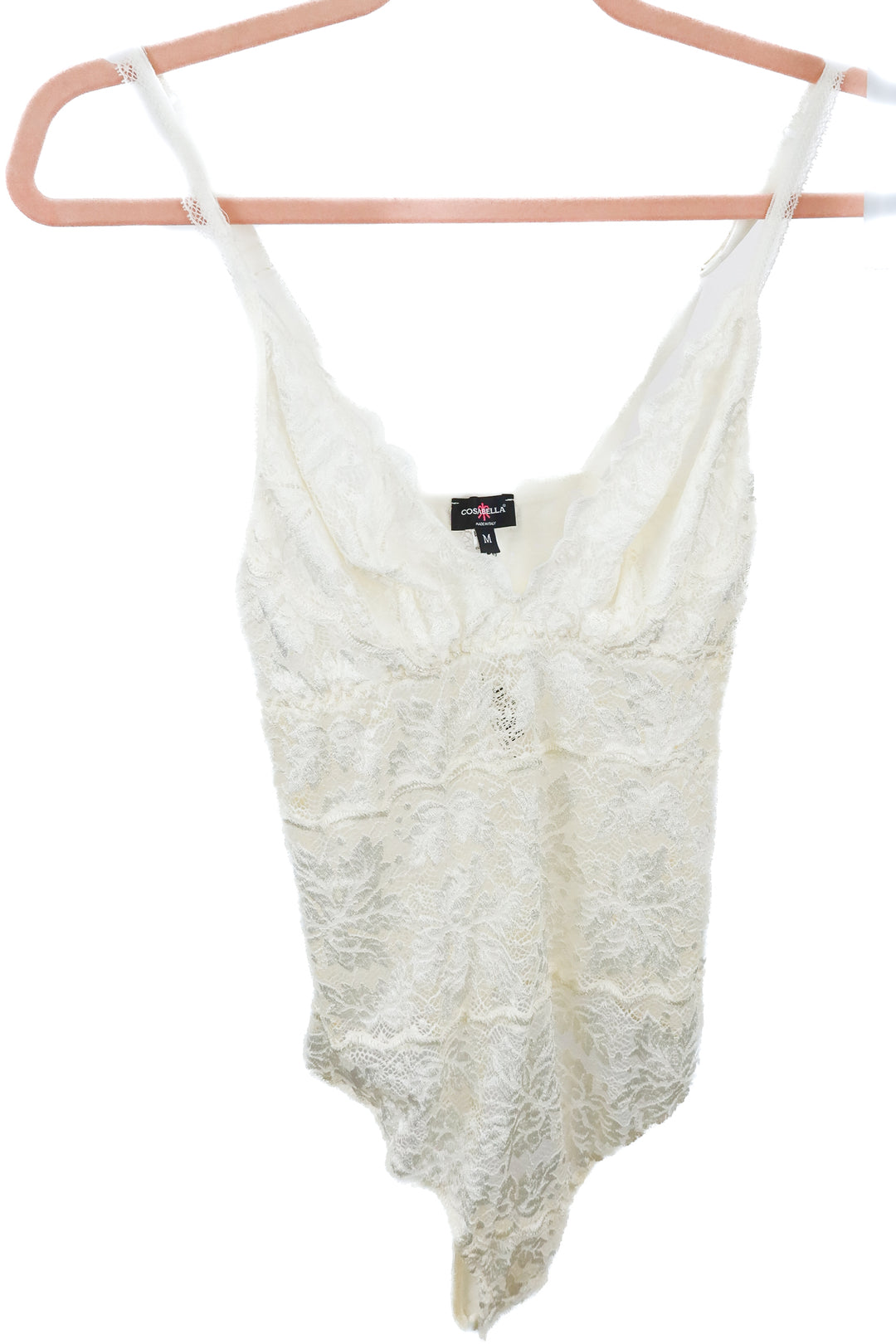 cosabella white lace bodysuit NWT (M; retail $142)
