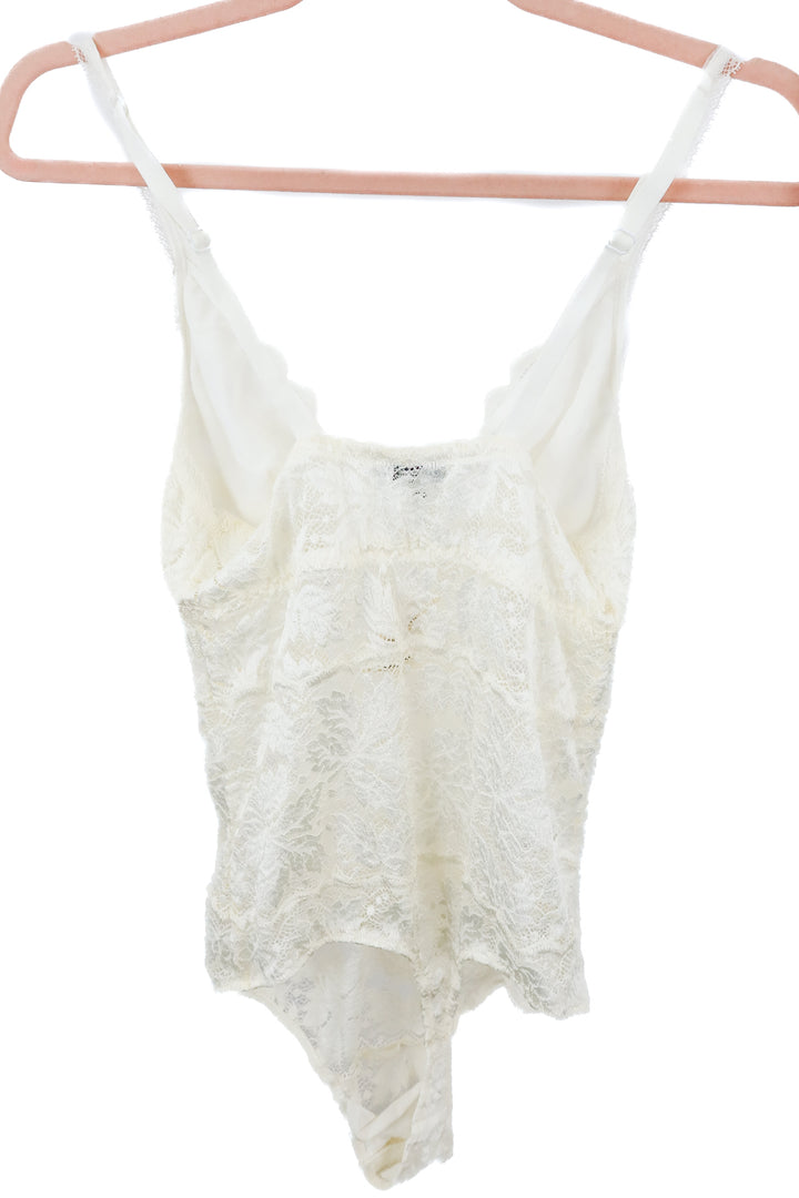 cosabella white lace bodysuit NWT (M; retail $142)