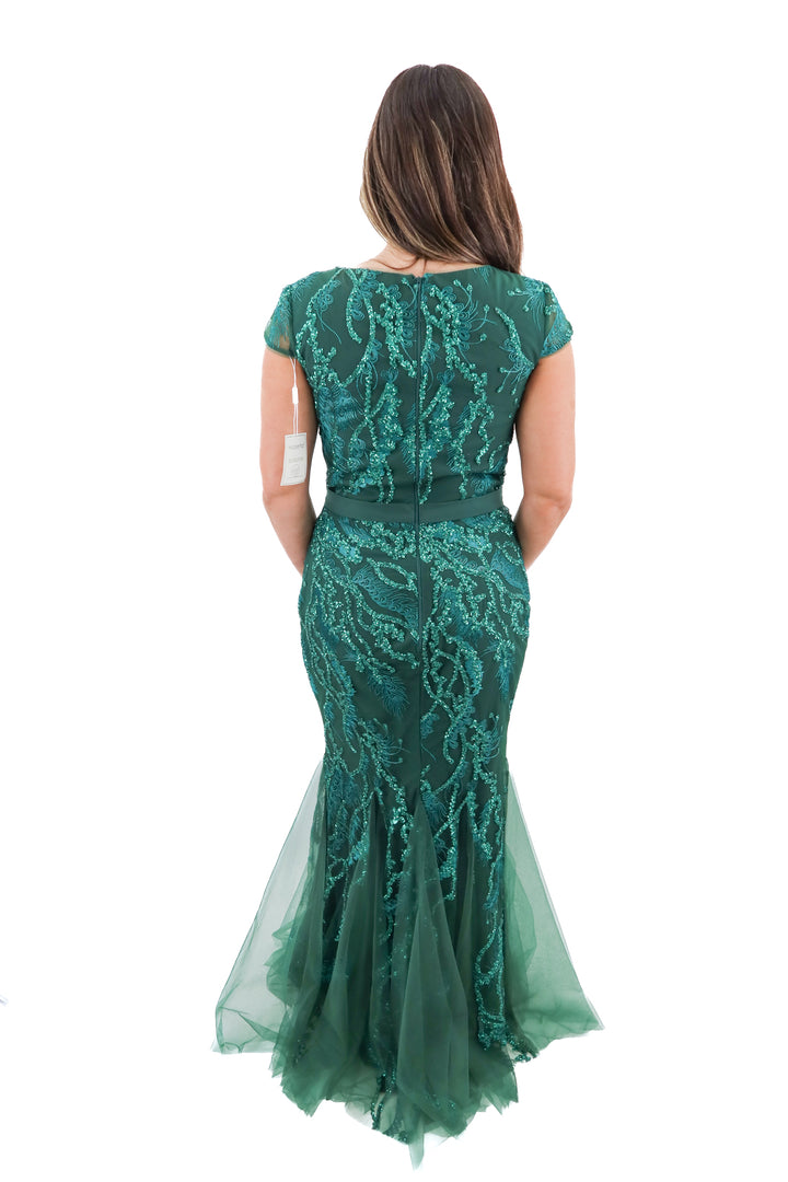 Nicoletta green sequin dress NWT (12)