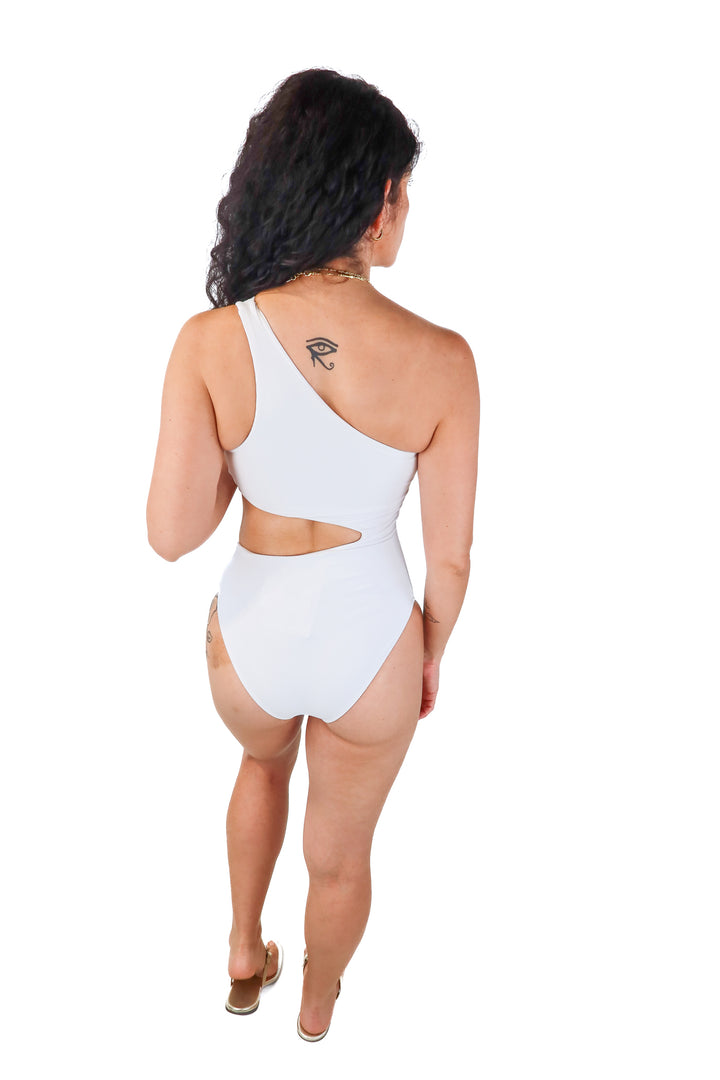 Beachriot white ribbed one piece swimsuit NWT (S; retails $148)