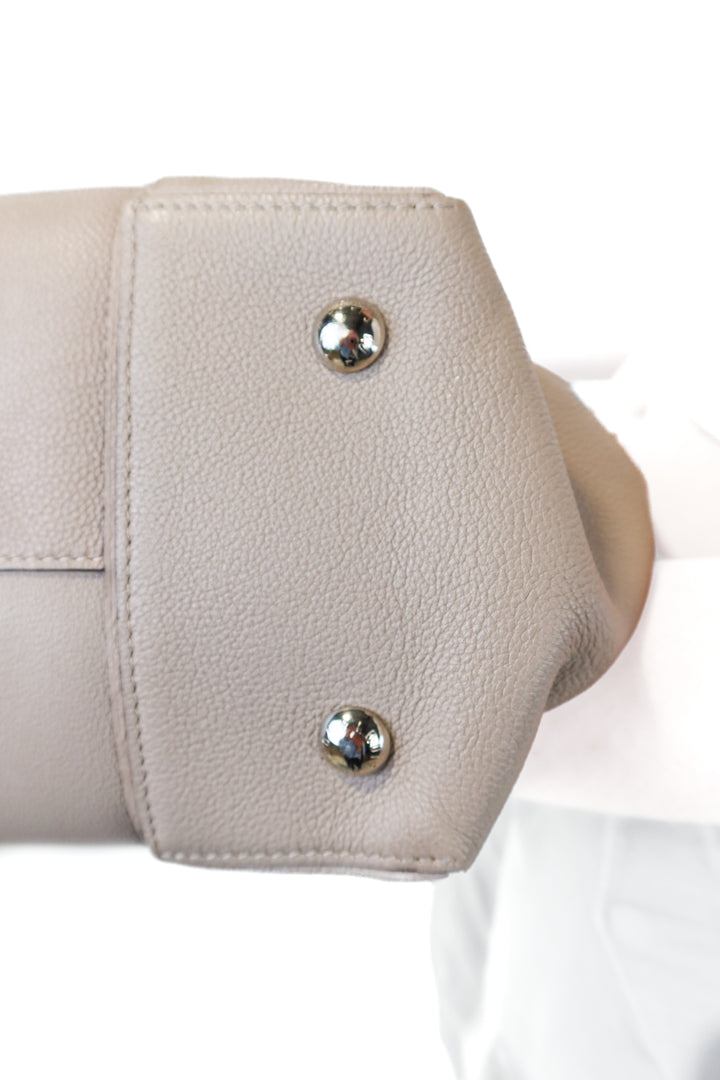SOLD Louis Vuitton Soft Lockit MM Bag in Galet (retail $4,200)