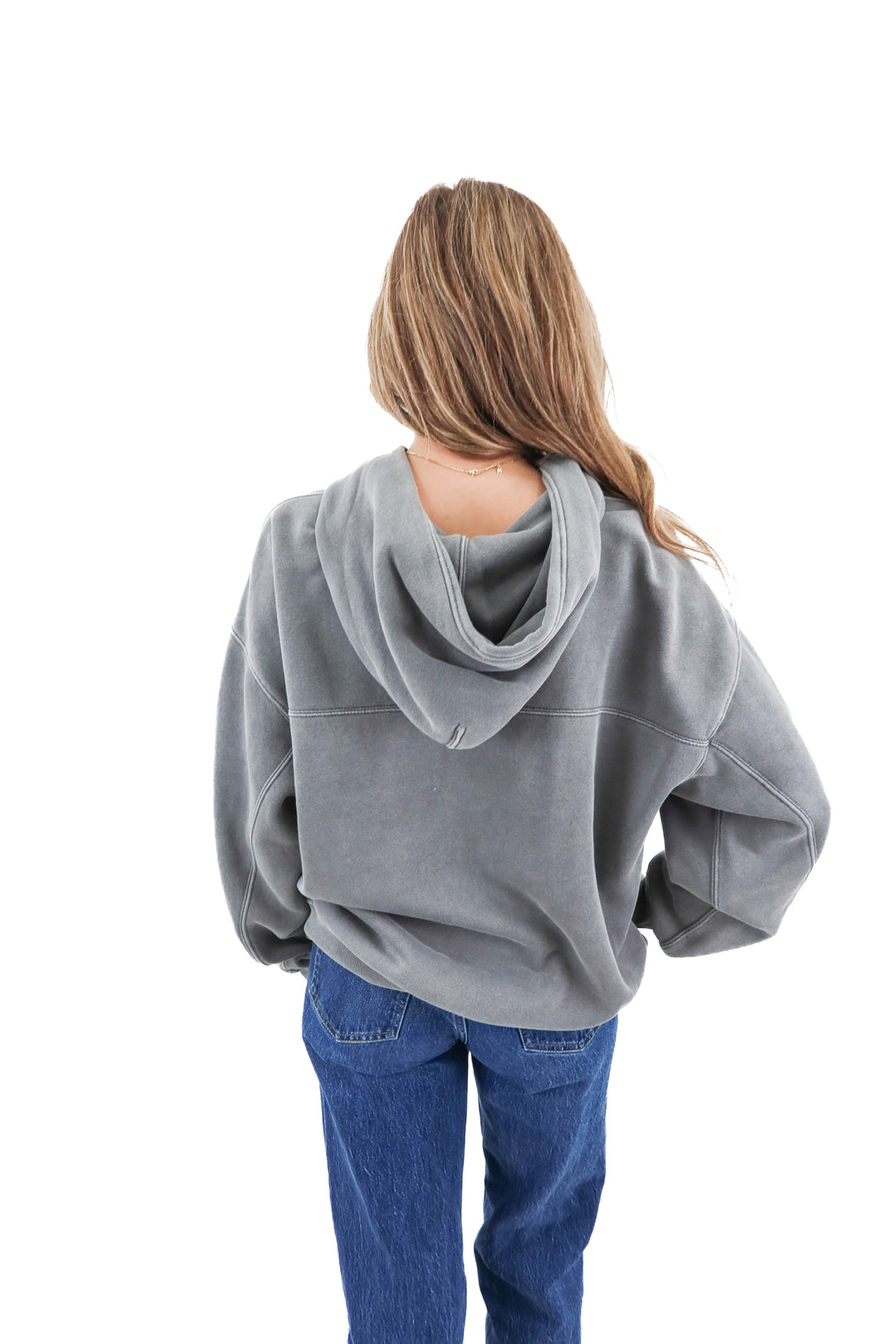 Abercrombie & Fitch gray oversized sweatshirt (XS/S; retail $80)