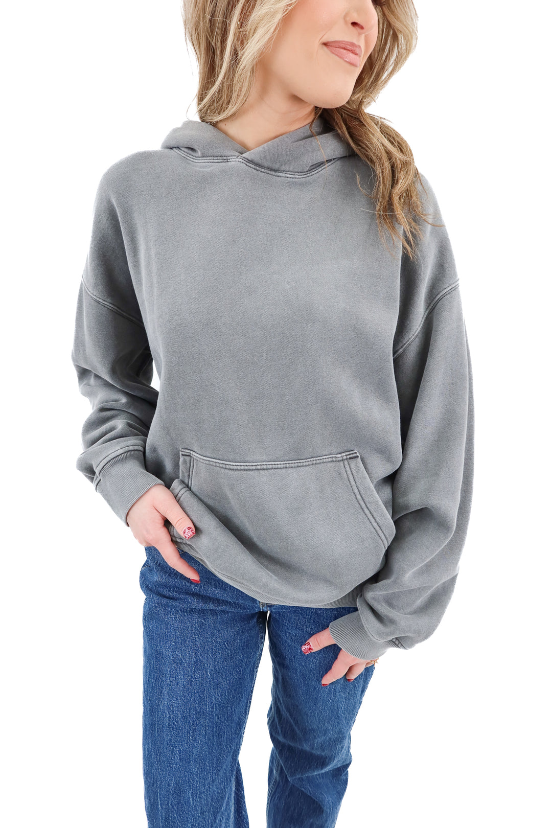 Abercrombie & Fitch gray oversized sweatshirt (XS/S; retail $80)