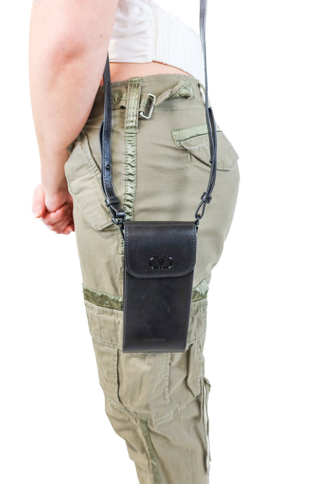 Valentino Black Mini Phone Case (retail $795)