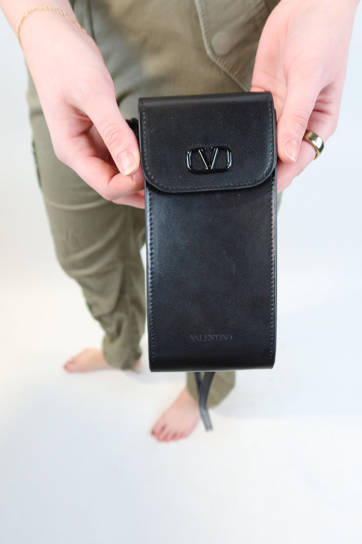 Valentino Black Mini Phone Case (retail $795)
