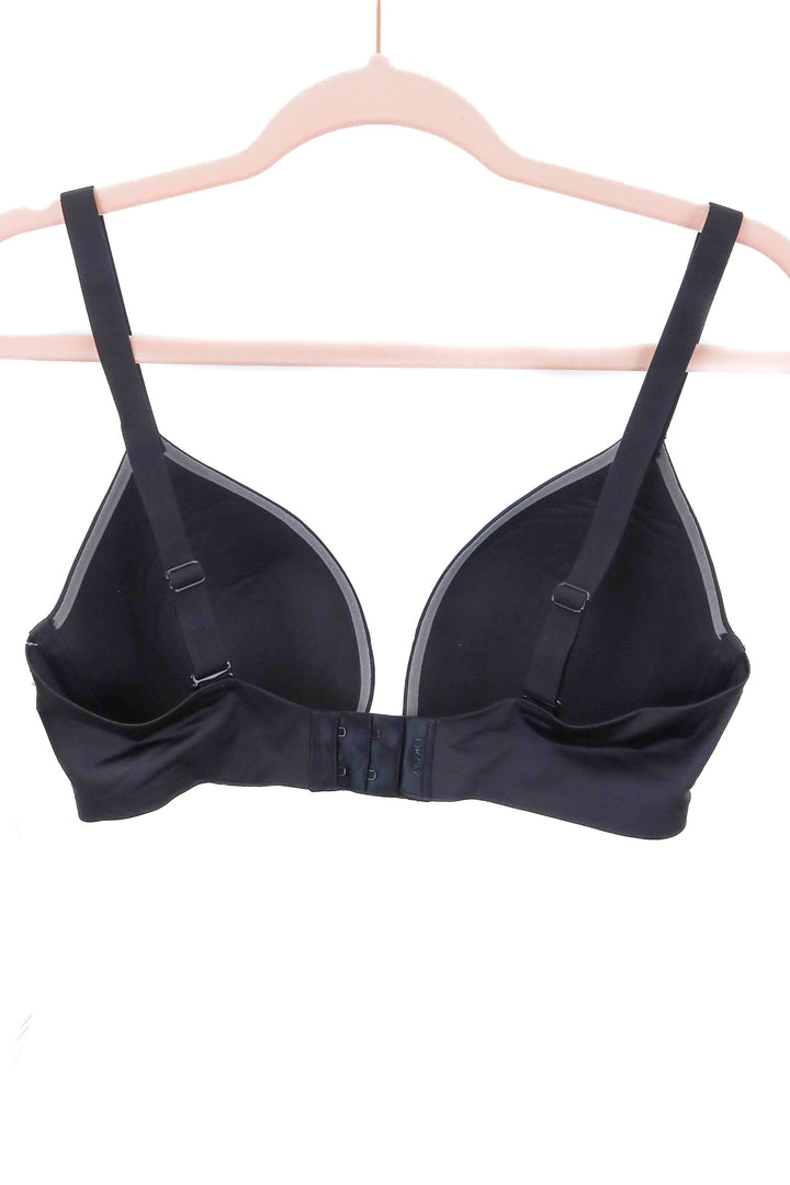 DKNY black plunge push up bra NWT (34DD)