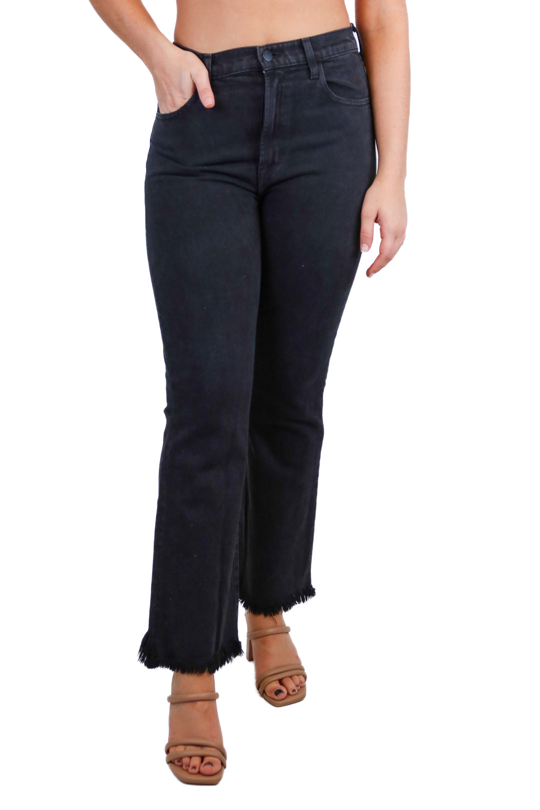 jbrand black cropped leg jean (2; retail $199)*