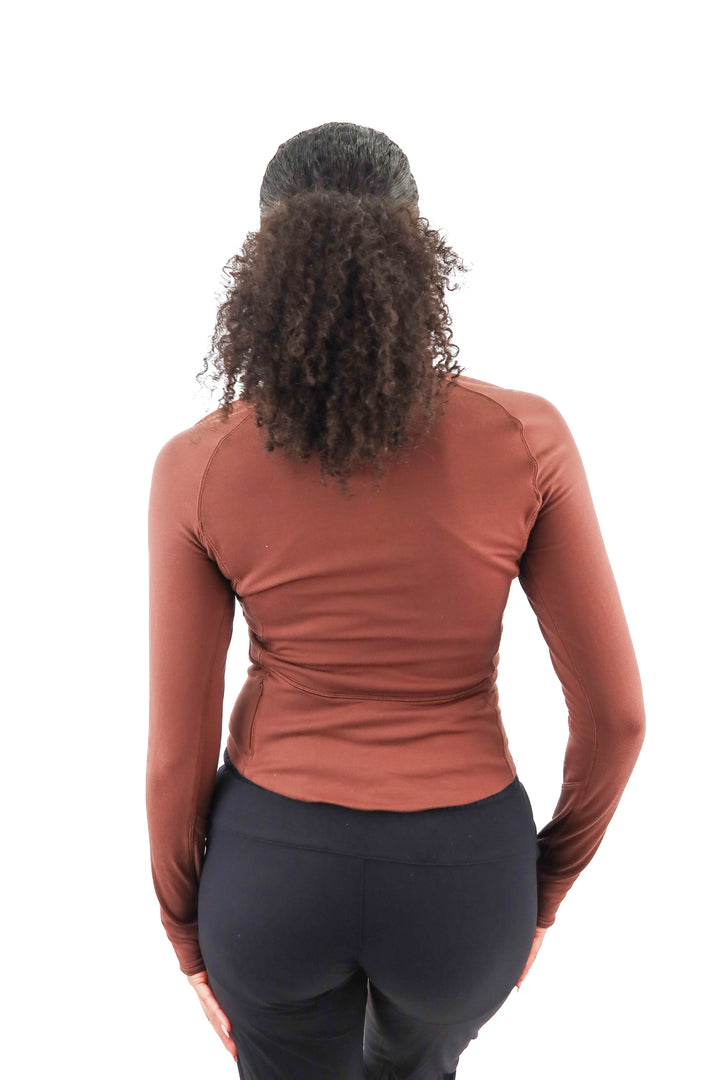 Lululemon brown half zip jacket (4)