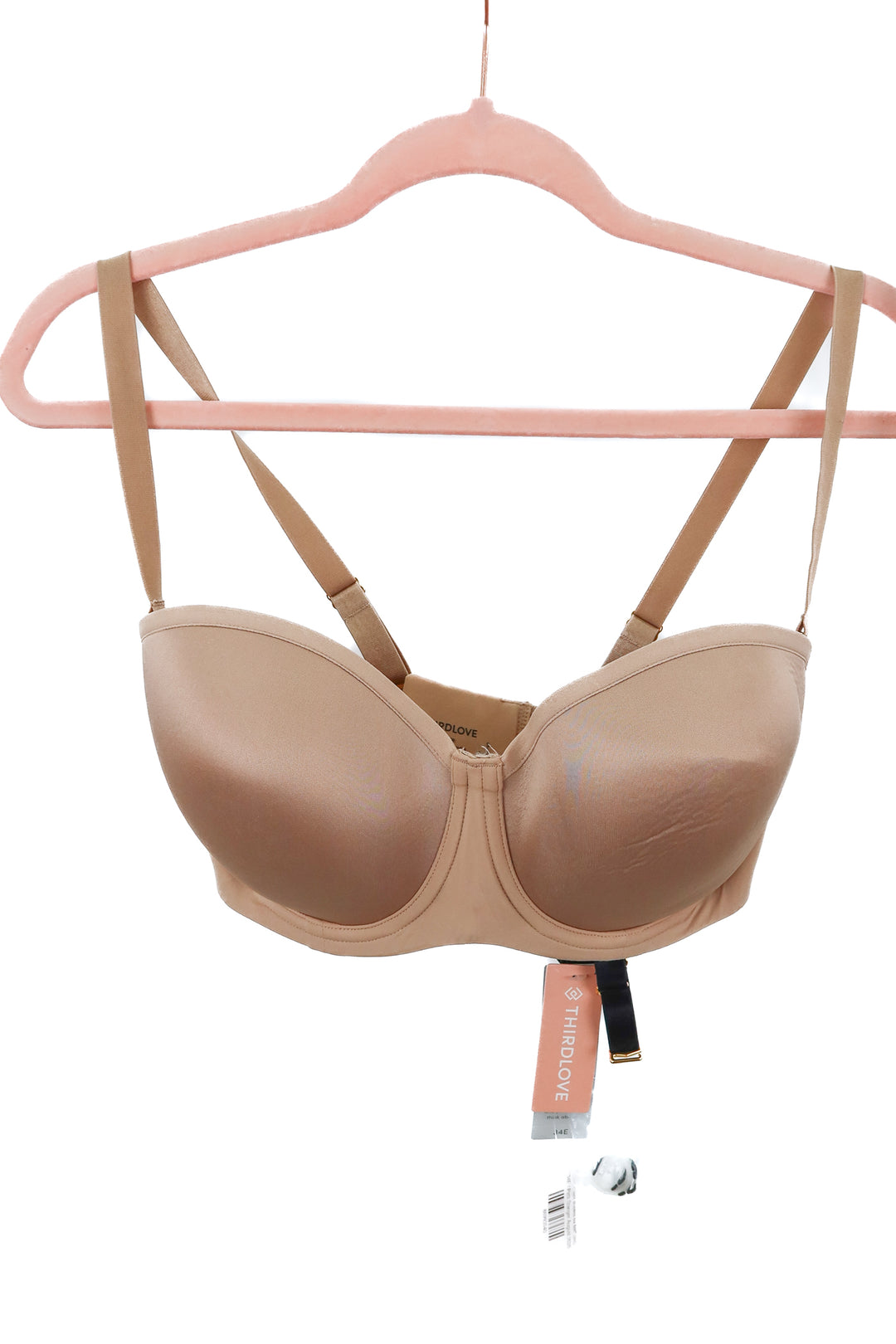 thirdlove nude strapless bra NWT (34E)