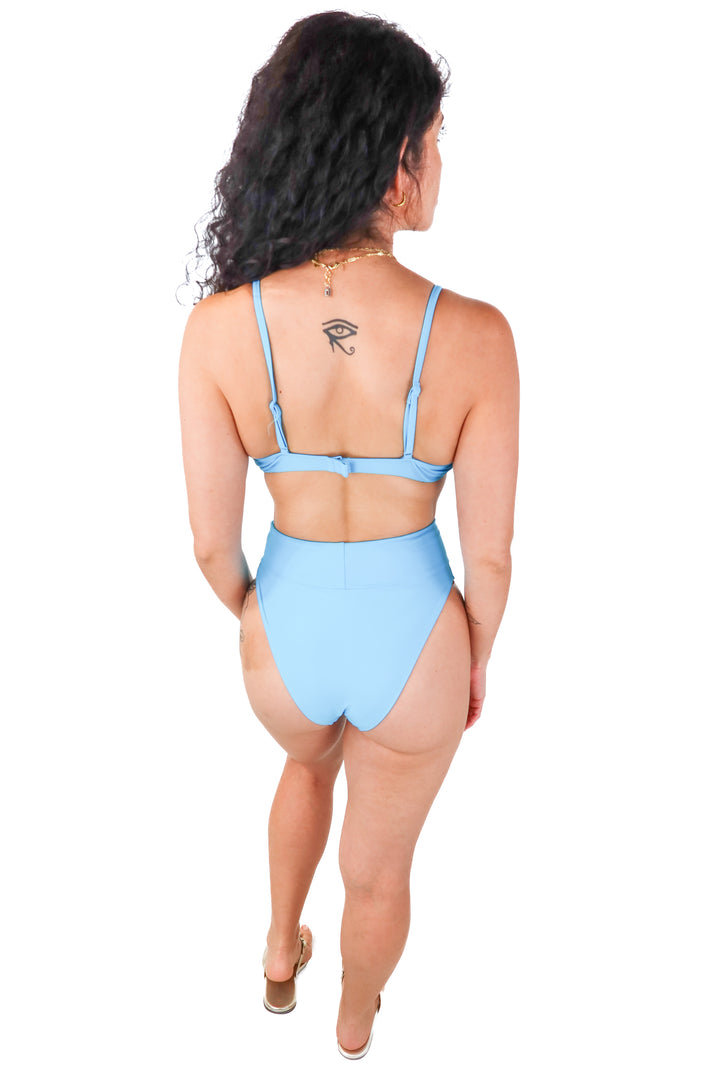aerie blue bikini (s)