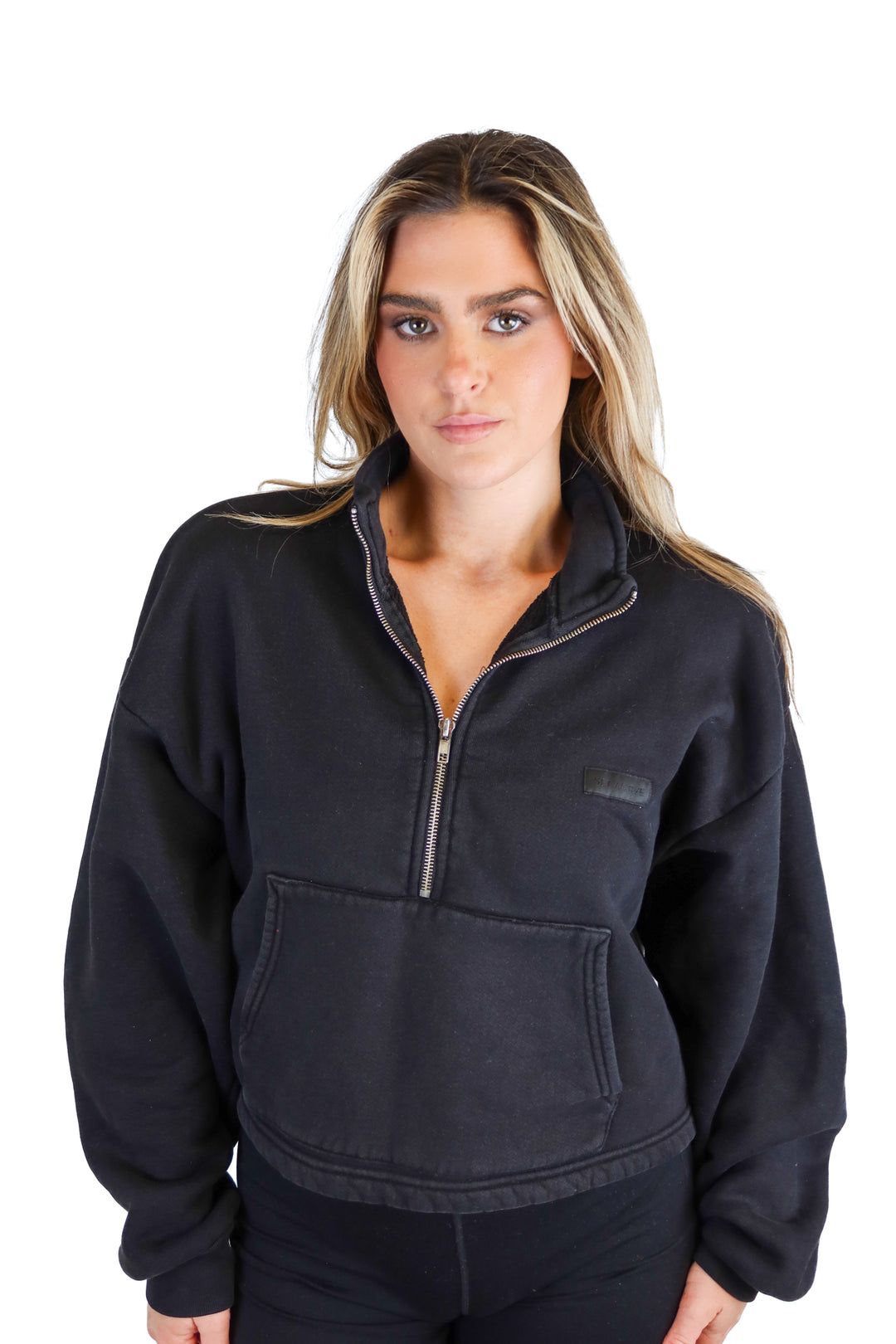 Set Active Half-Zip Black Hoodie (S)*