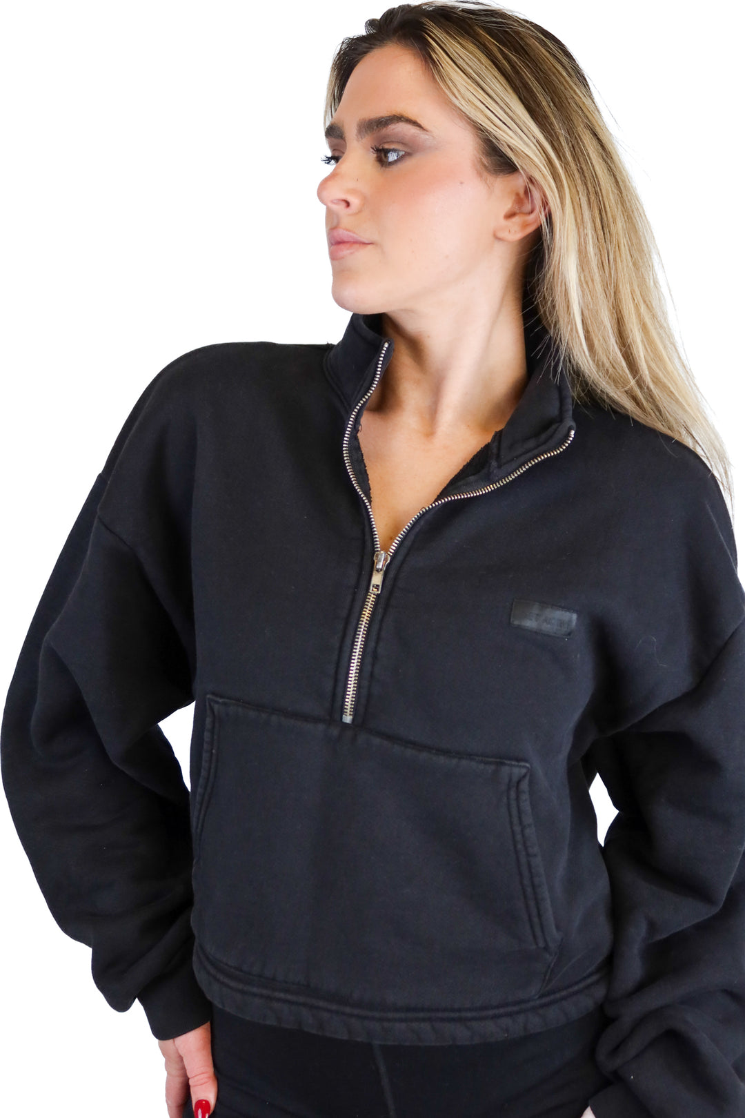 Set Active Half-Zip Black Hoodie (S)*