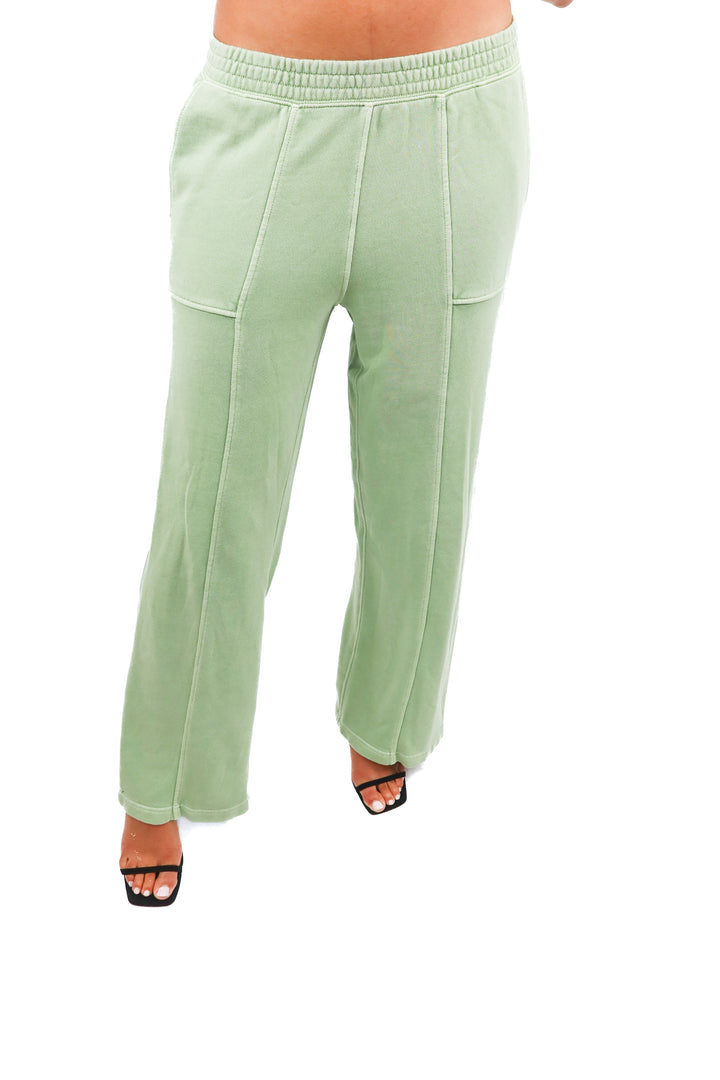 aerie green cargo sweatpants (m; retail $65)