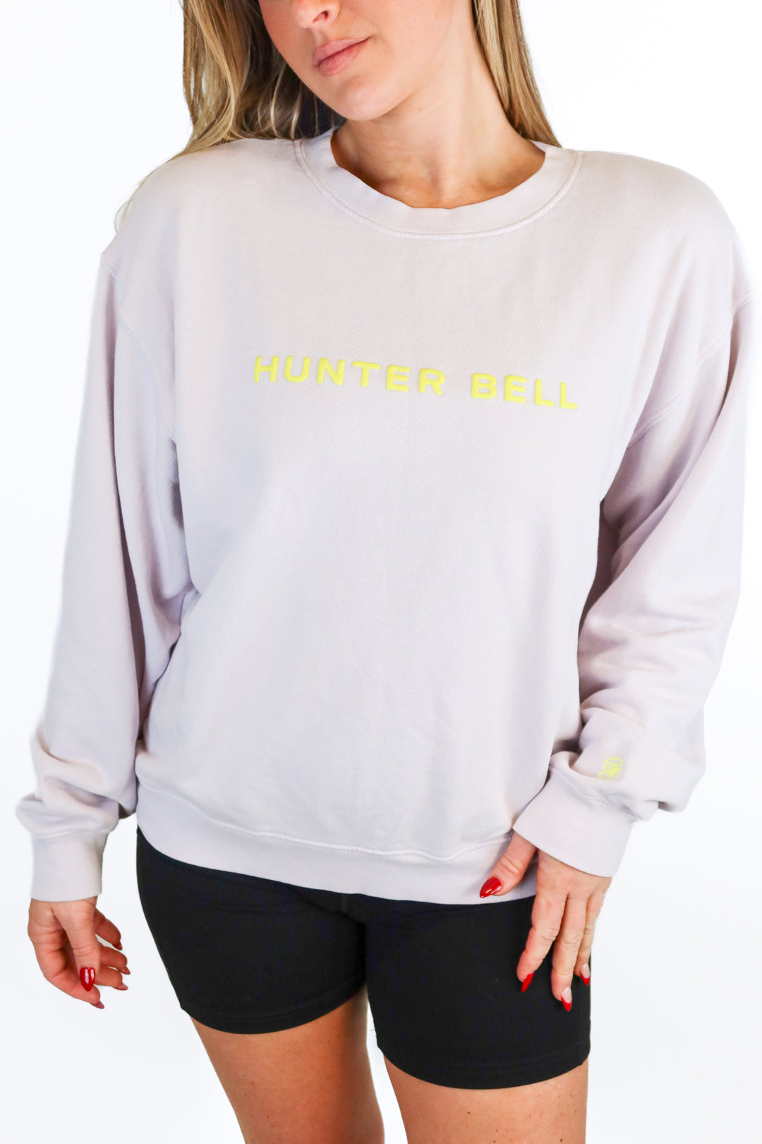 Hunter Bell Lavender Logo Sweatshirt (S; retail $245)