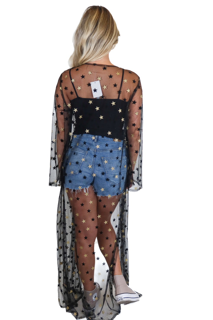 star sheer cardigan (s)