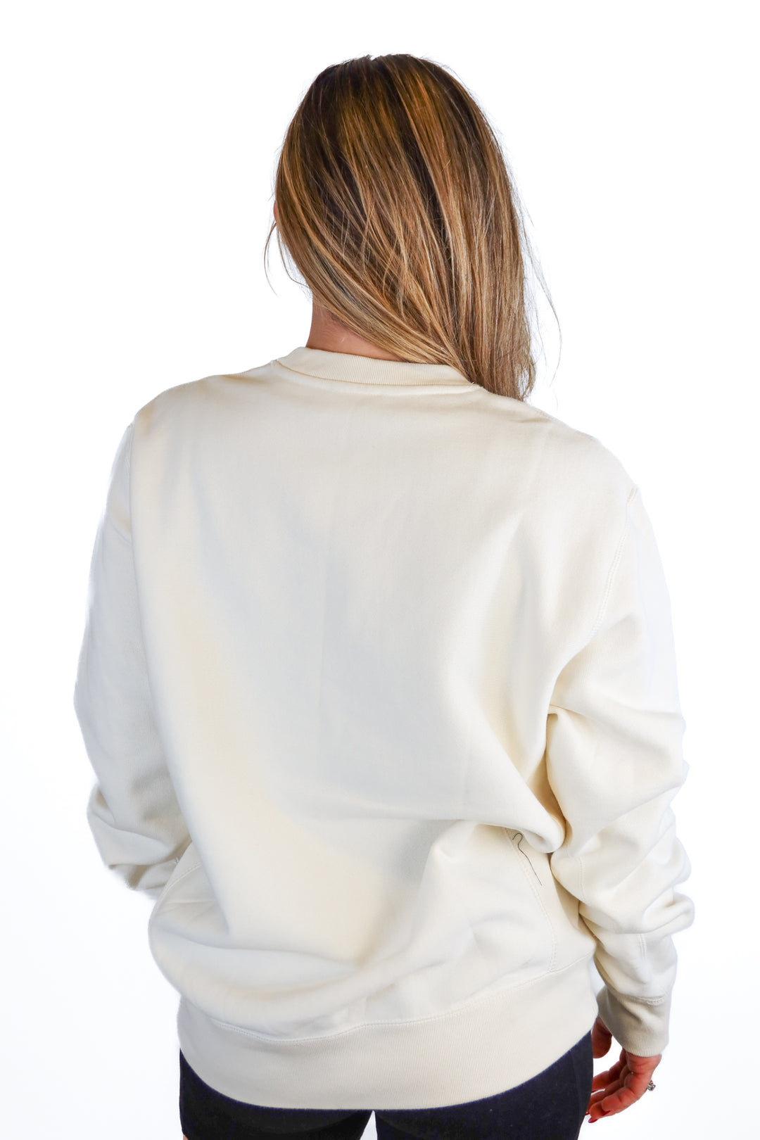 Cream "Olive Ave" sweatshirt (M)