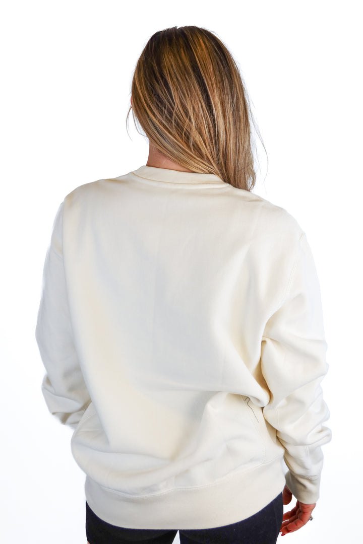 Cream "Olive Ave" sweatshirt (M)