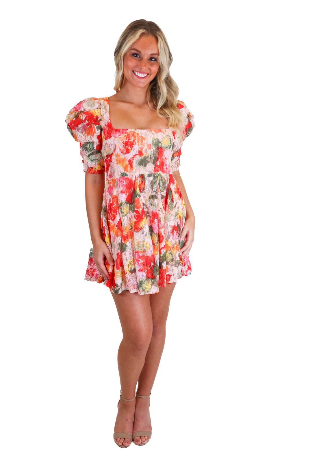 for love and lemons floral mini dress (s) NWT