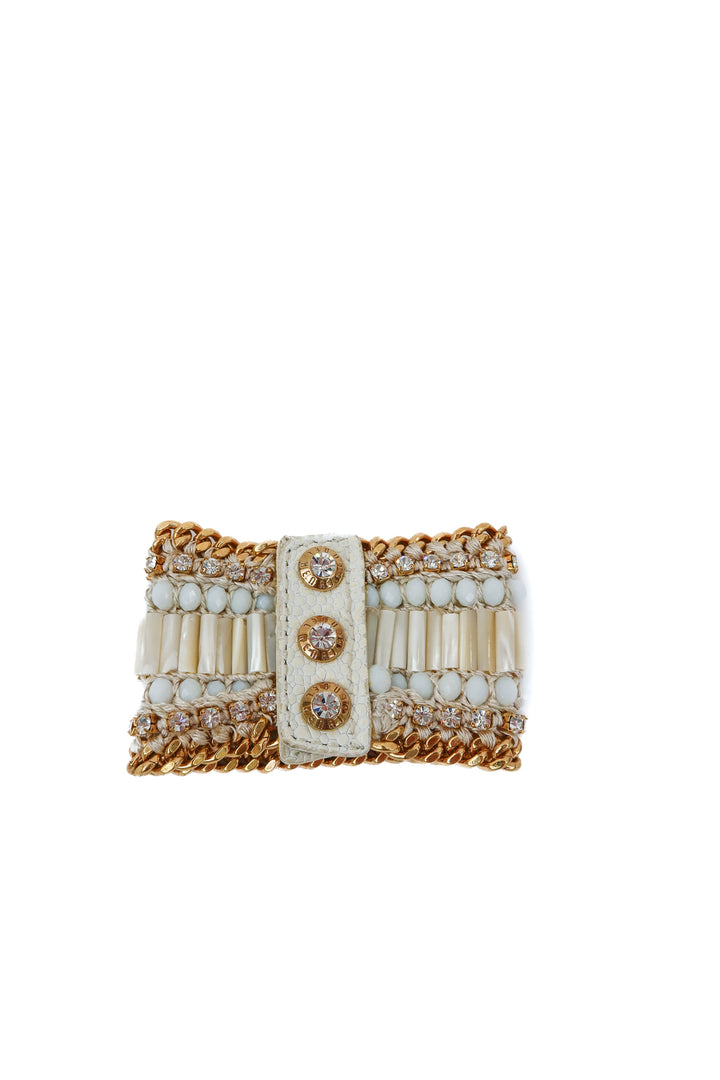 henri bendel beaded/crystal statement bracelet