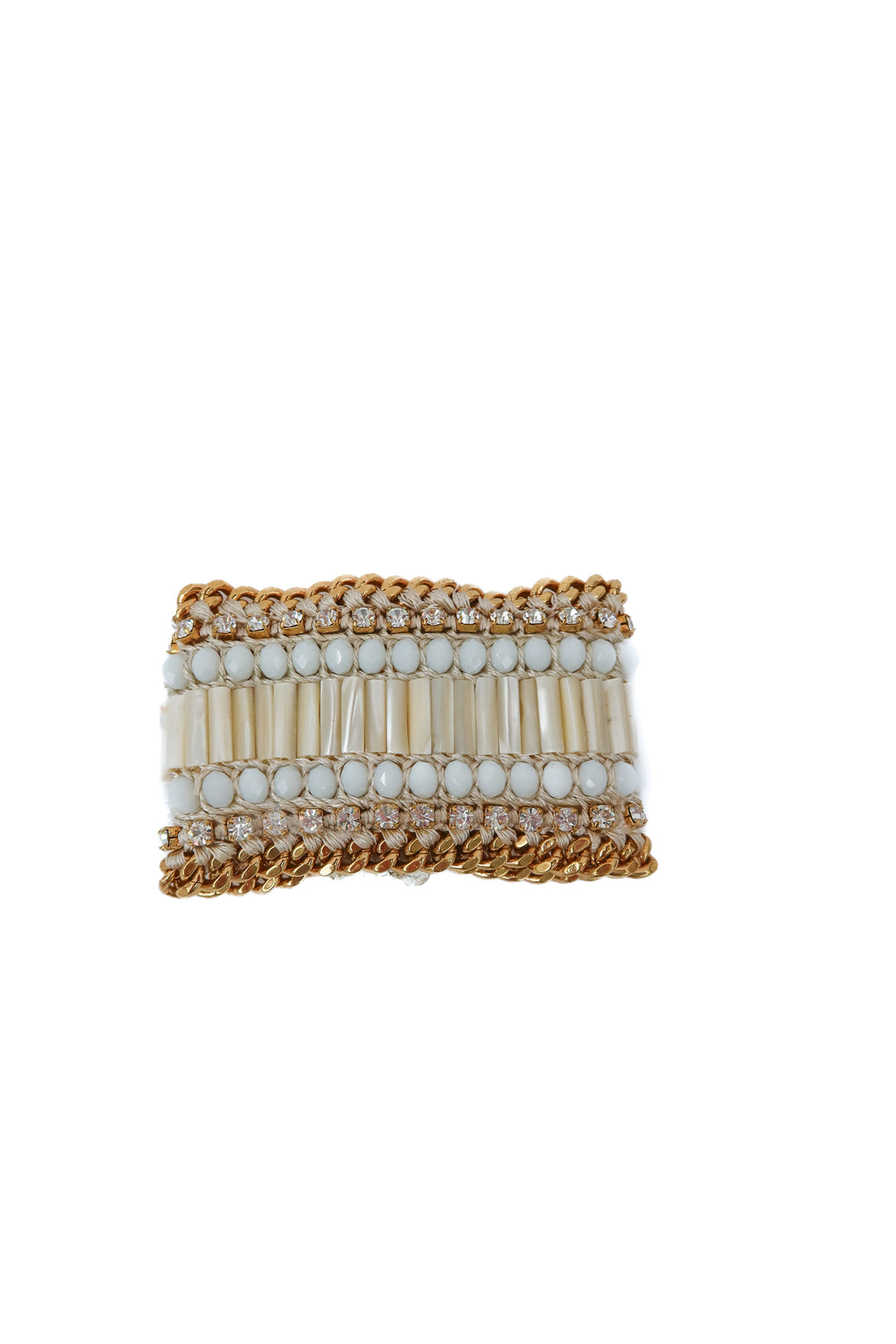 henri bendel beaded/crystal statement bracelet