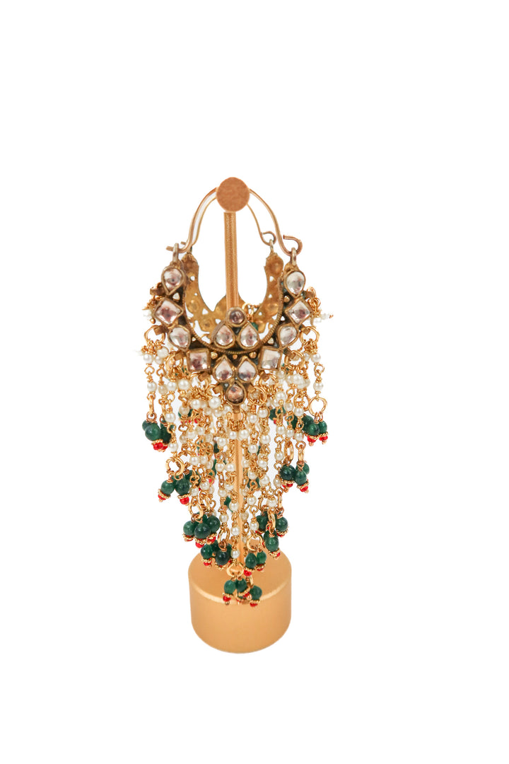 vintage crystal/beaded drop earrings
