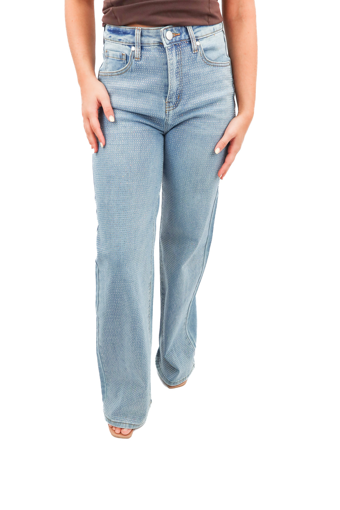 PTCL lightwash rhinestone wideleg jeans (27)