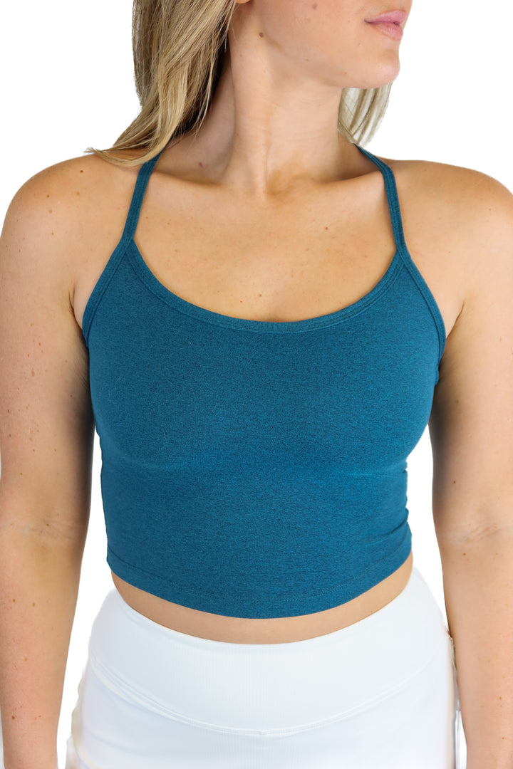 Beyond Yoga teal sports tank (S; retail $68)