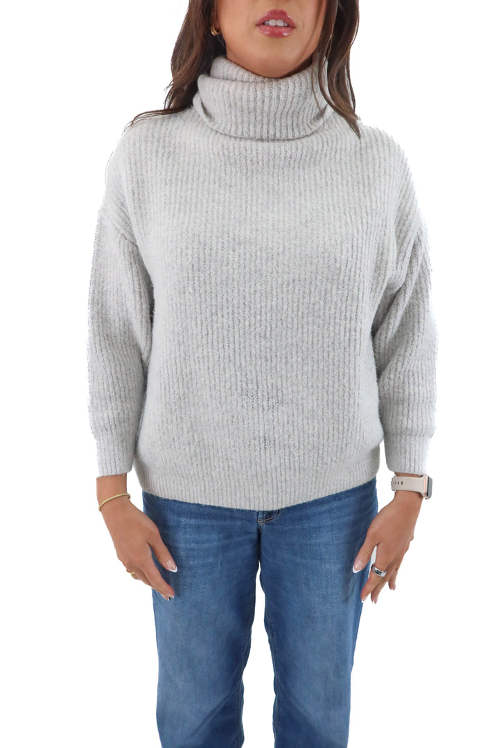 zara light grey sweater (M; retail $69.99)