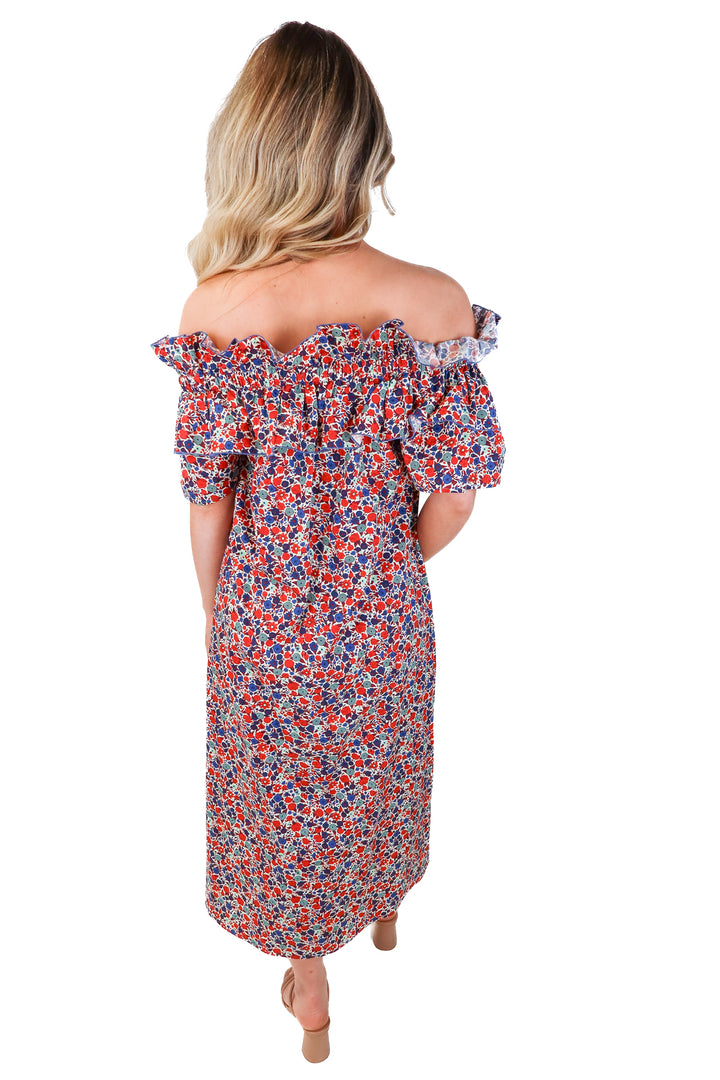 la doubleJ floral off the shoulder dress (XS/S; est retail $950)