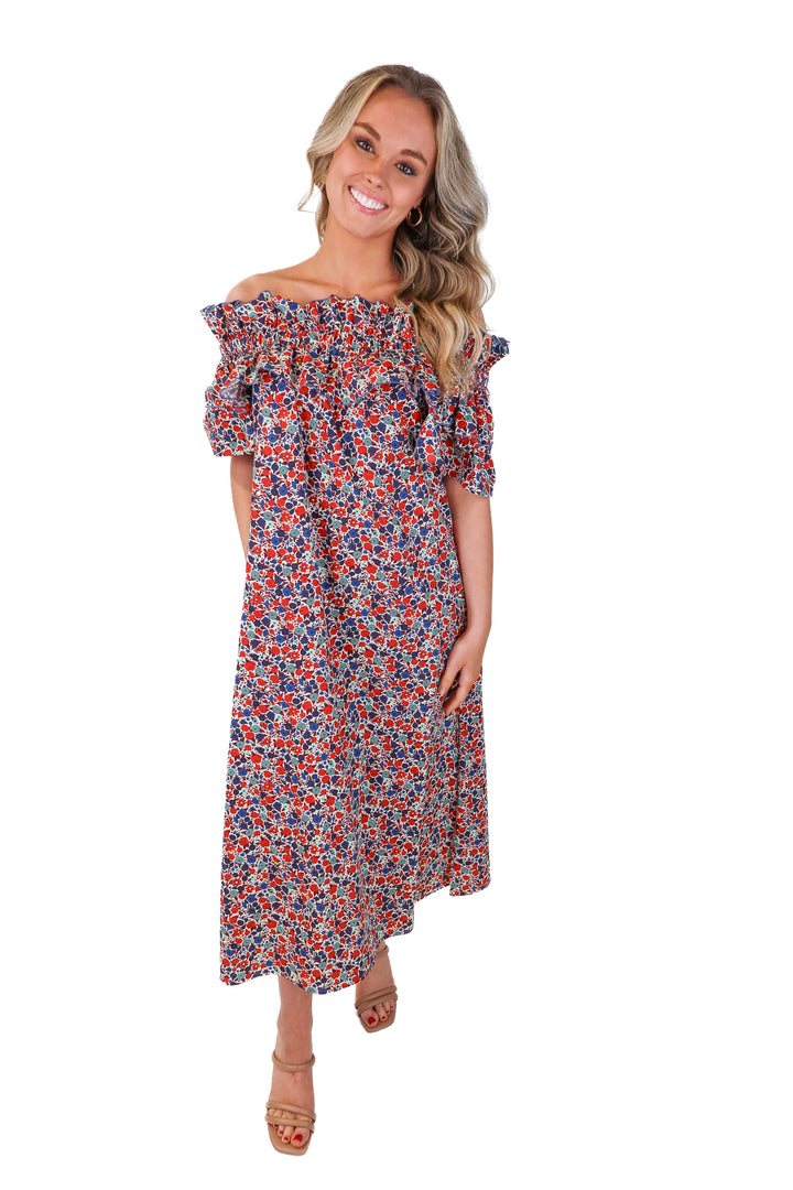 la doubleJ floral off the shoulder dress (XS/S; est retail $950)
