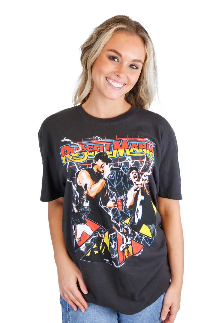 Port & Company black "Russellmania" tee (M)