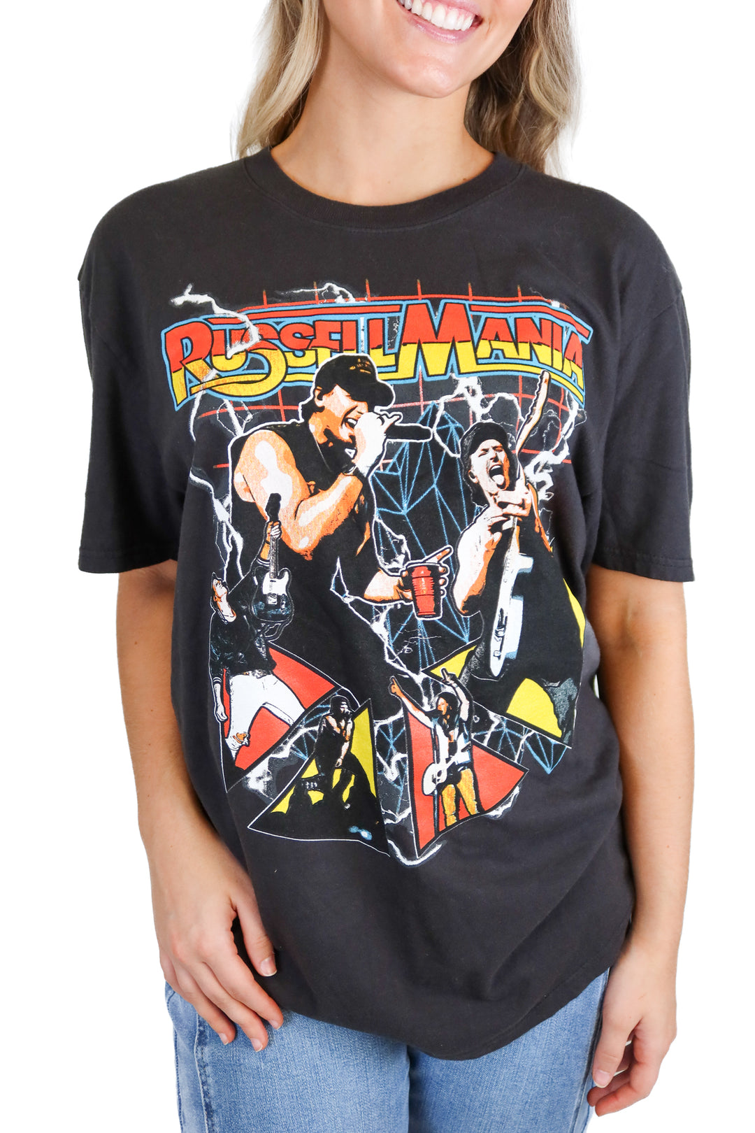 Port & Company black "Russellmania" tee (M)