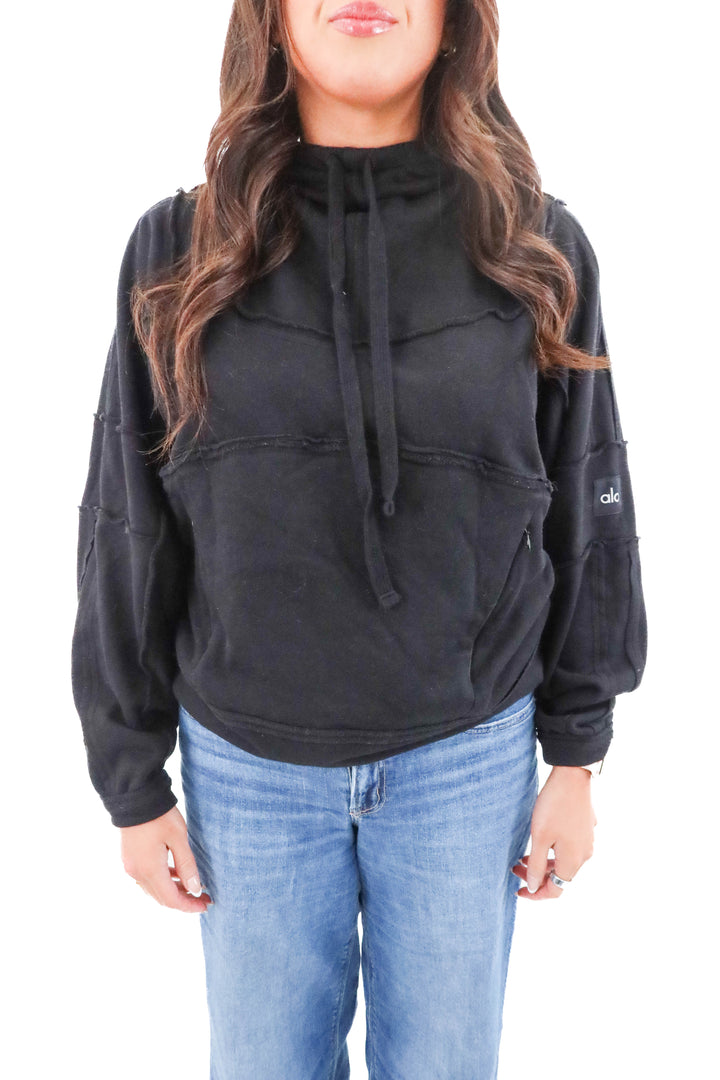 Alo yoga black hoodie (M; retail $158)