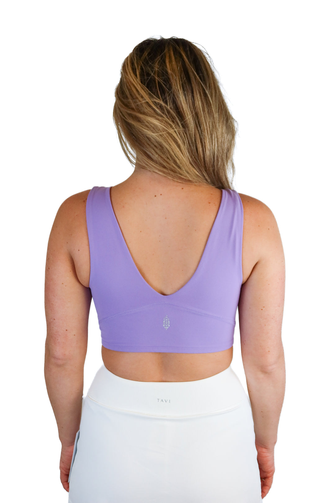 FP Movement purple sports bra (S; retail $38)