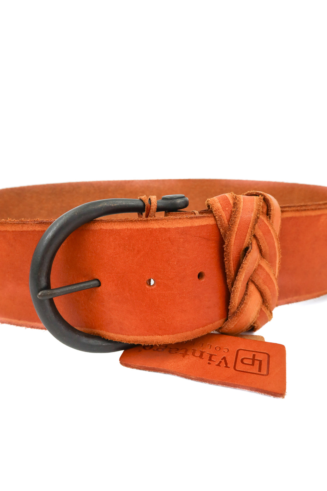 vintage collection brown thick leather belt NWT (s)