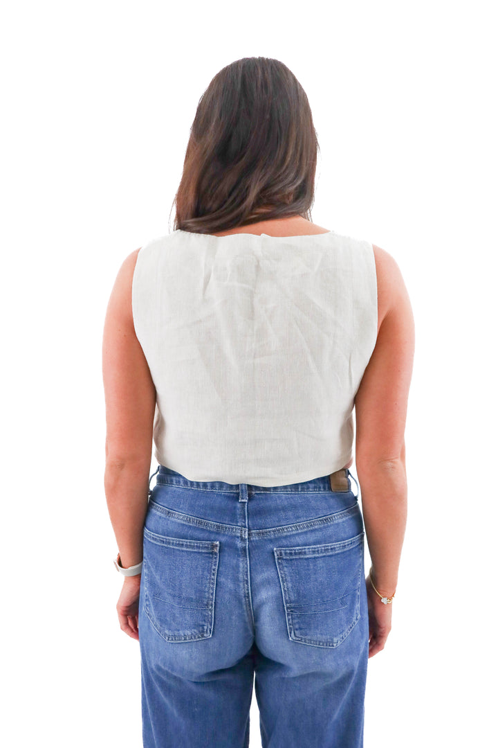 Posse Linen Tank (size m; retail $165)