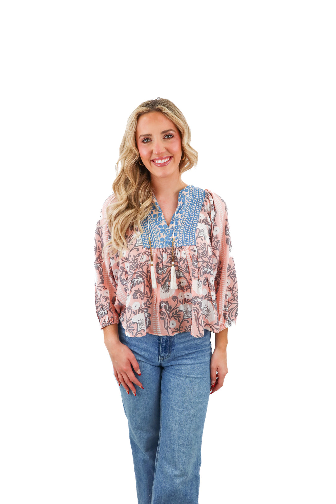 bell by alicia bell pink floral top NWT (XS; retail $240)