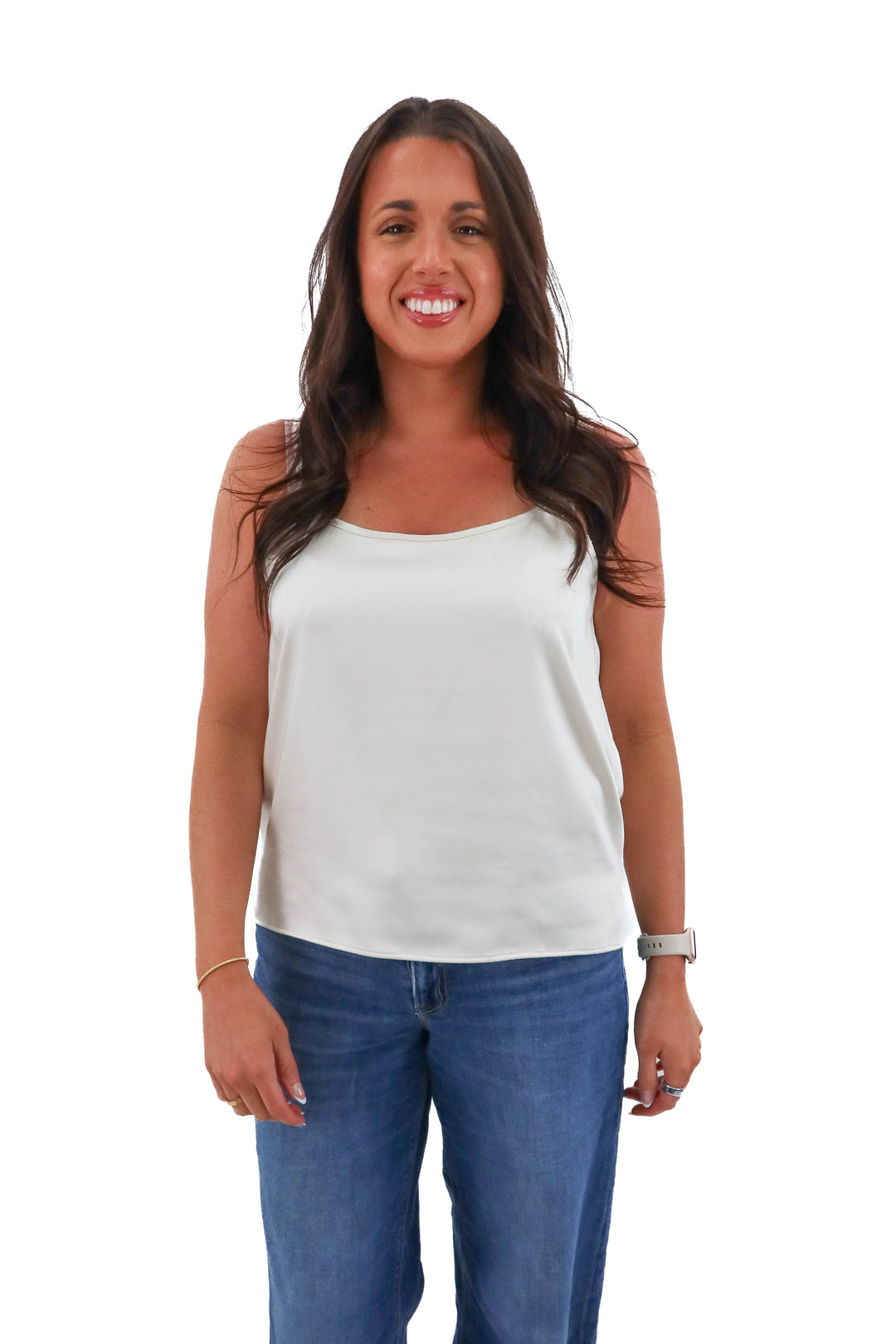 Sedge ivory cami top (size m; retail $118)